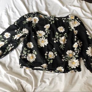 Floral Top with Button details